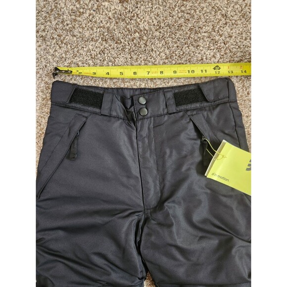 ALL IN MOTION Kids Black Snow Waterproof Ski Pants Size M (8/10) *NWT* - Picture 4 of 5